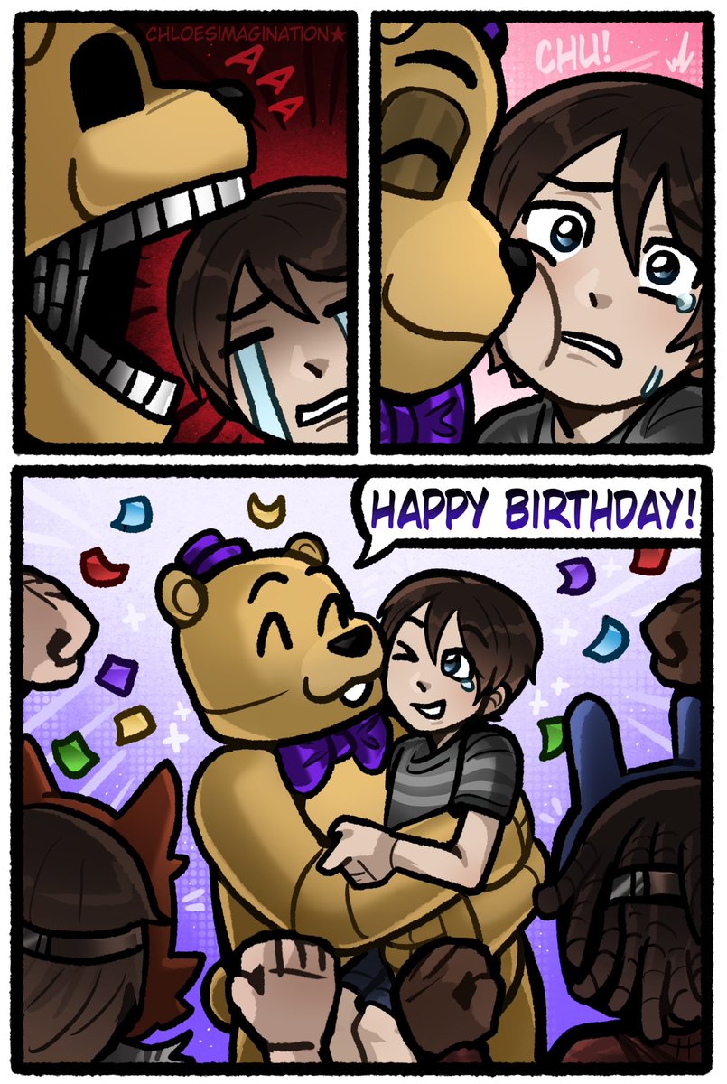 ChloeImagine's tweet photo. Happy birthday five nights at Freddy’s in FNAF https://t.co/N2s0Jqy8mP