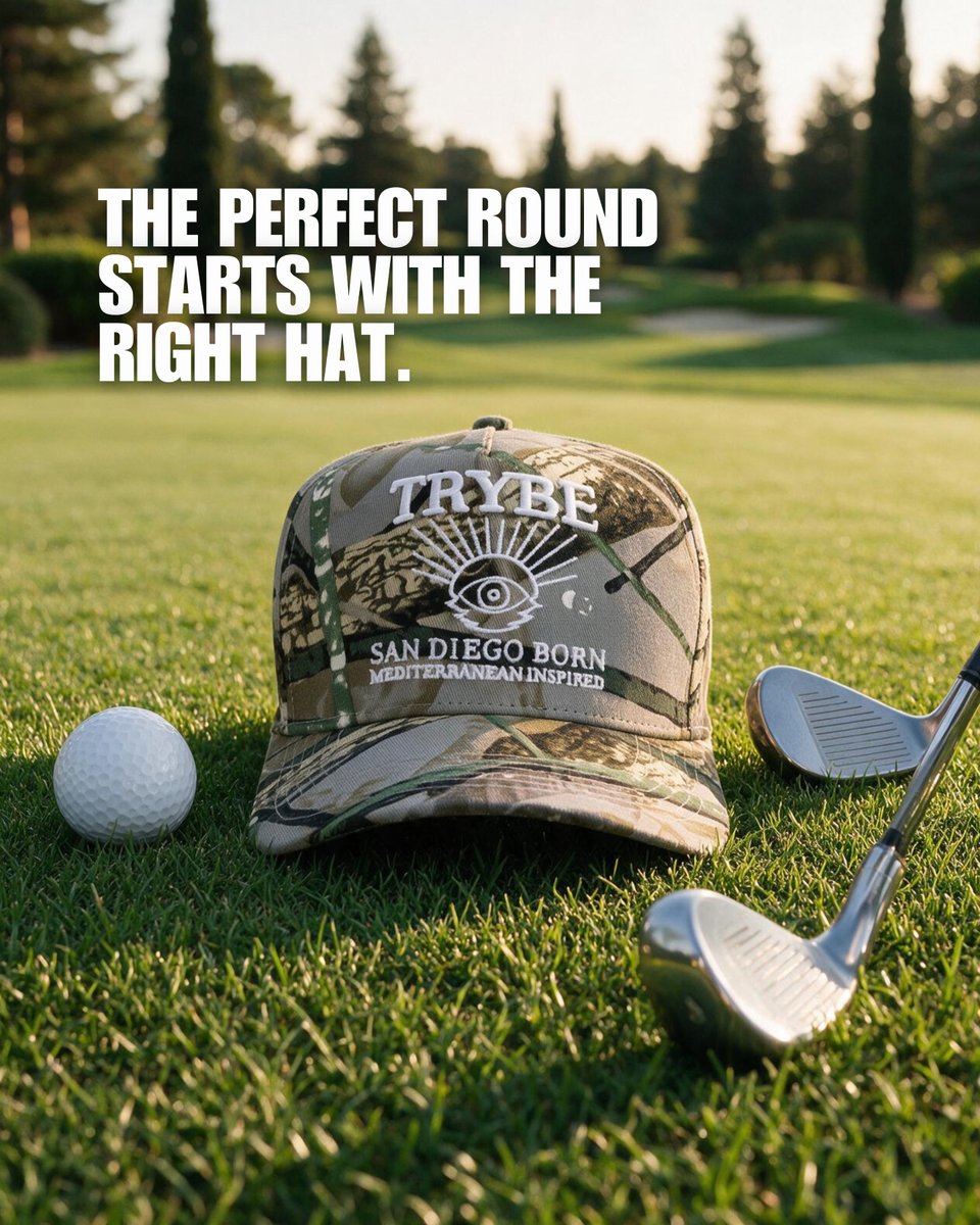 DrinkTrybe's tweet photo. Every great round starts with fresh air, good company, and gear you can count on. Built for the fairway and everything that comes after.

⛳ Discover the collection at https://t.co/Ayxs24SCAd

#TRYBEHats #PremiumCaps #GolfLife #GolfStyle #OnTheCourse https://t.co/Q7FpbR1iqM