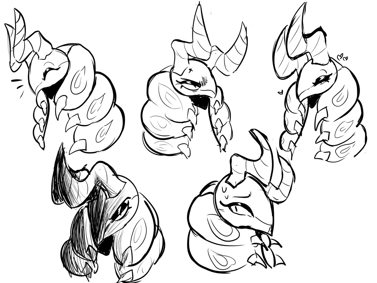 taffiocha's tweet photo. scolipede expressions https://t.co/27EKQvDezv