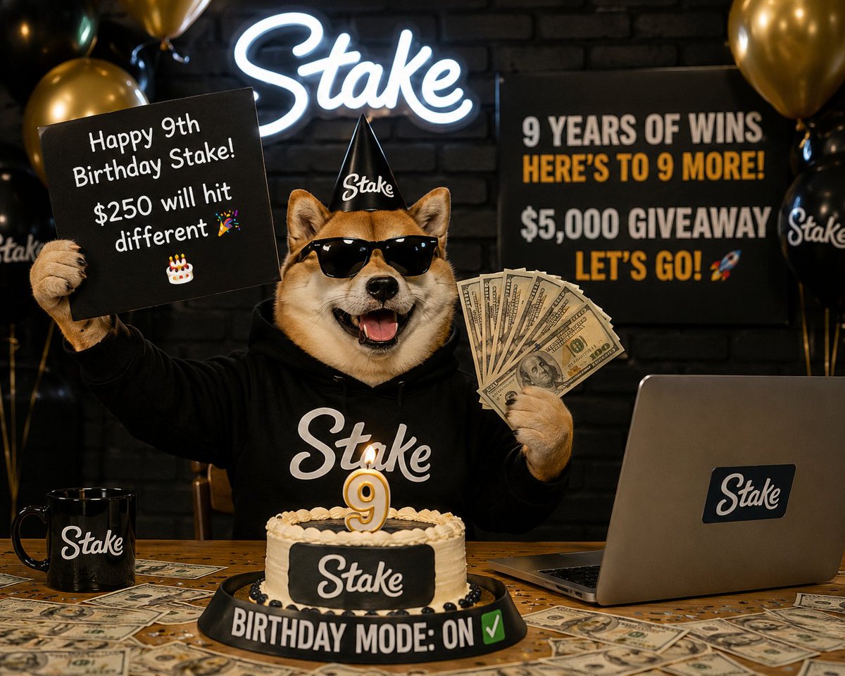 iqrahacda's tweet photo. @StakeTG 9 years of Stake?? 🎉 Now make it 9 years + $250 richer for me 😂💰 Happy birthday! 🥳 https://t.co/7OUUA4Lpd2