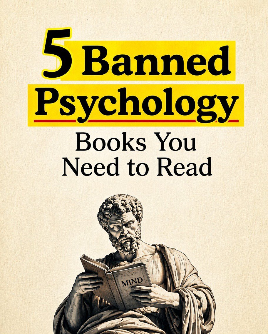 TheSelfLab's tweet photo. 5 BANNED PSYCHOLOGY BOOKS YOU NEED TO READ:-

// THREAD // https://t.co/NmTQBs1wl8