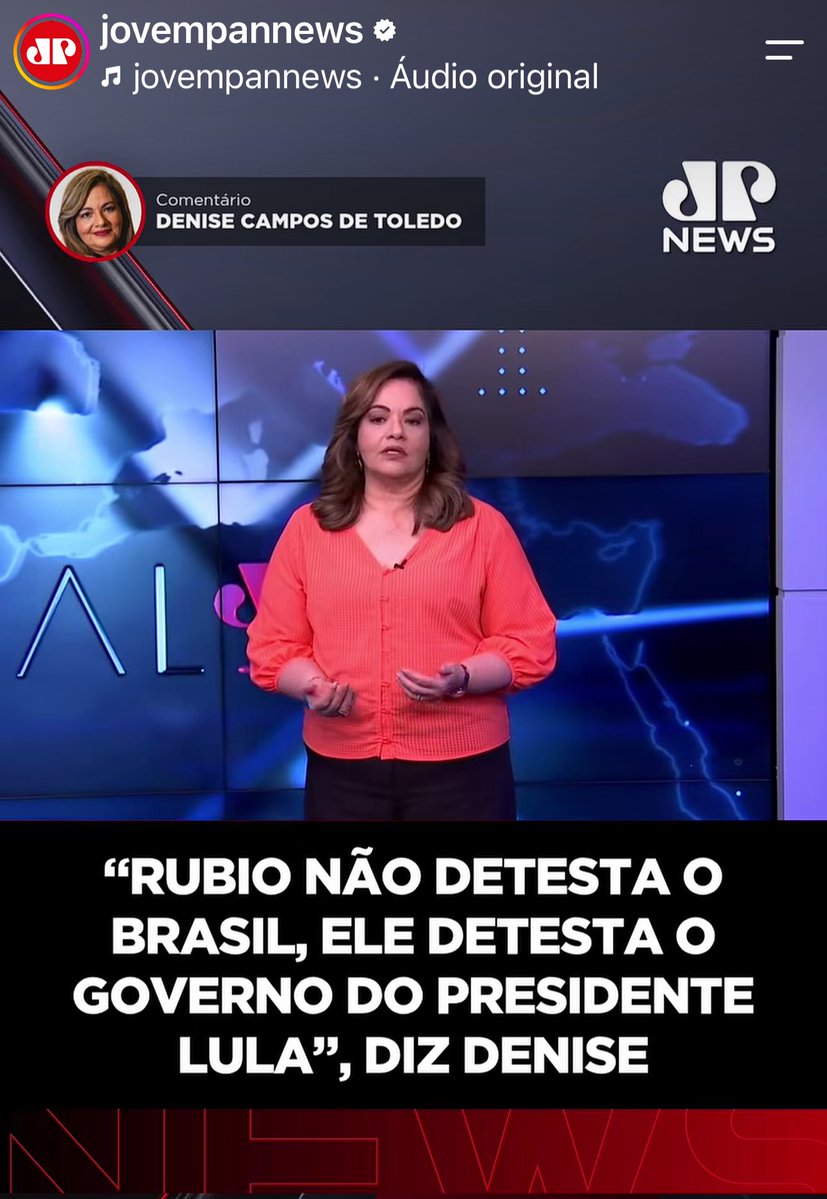 IzaOliv44326277's tweet photo. Parabéns,Denise.
Marco Rubio não detesta o Brasil… ele detesta o Lula!! https://t.co/8OpHpWT31t