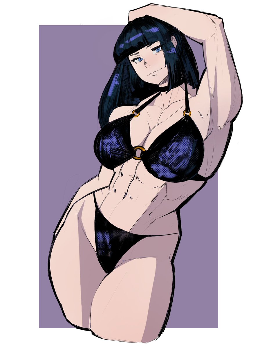 R4ndomizr's tweet photo. Trying out a new device, decided to draw Rebecca in a bikini https://t.co/SQ7R1ed4HU
