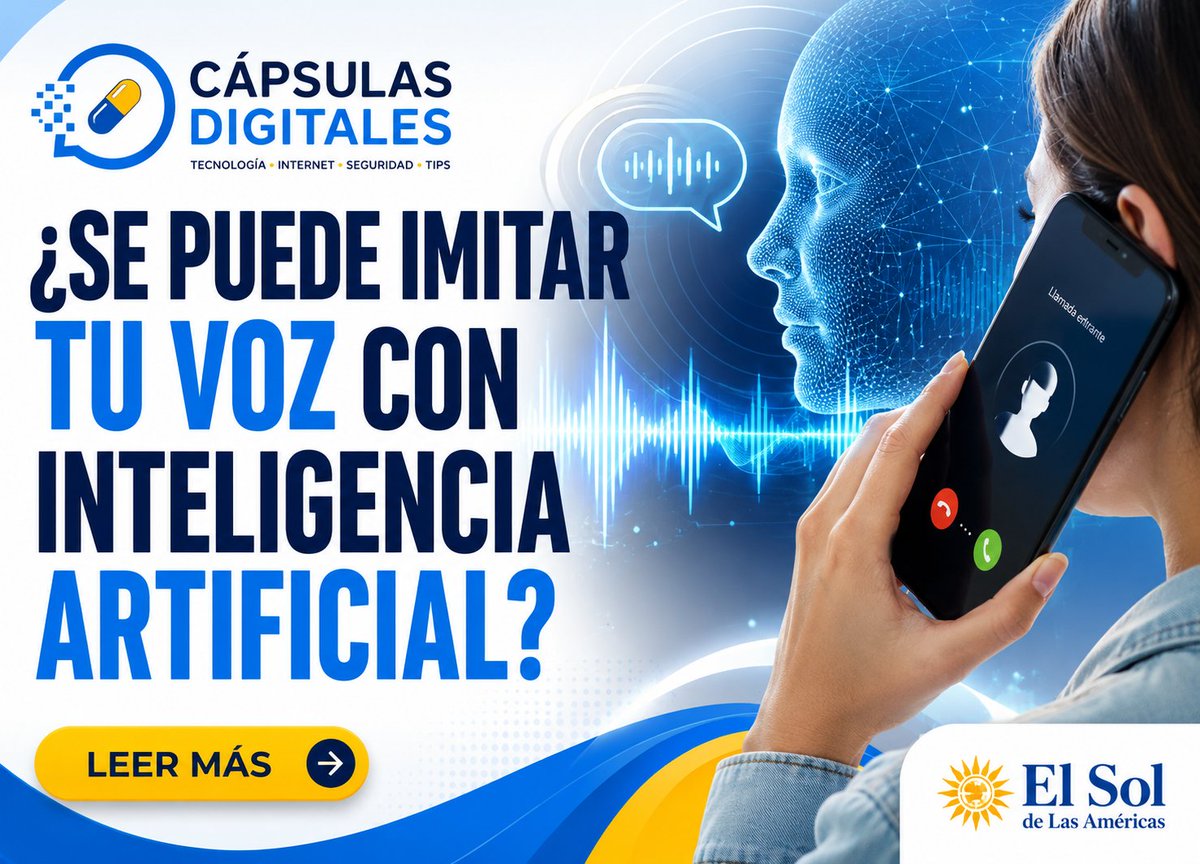 DiazPicasso's tweet photo. La clonación de voz ya permite generar voces similares a las reales. Si una llamada pide dinero o datos urgentes, escuchar una voz conocida ya no basta: verifica.

https://t.co/66Cz8Z3kxj

#InteligenciaArtificial #SeguridadDigital https://t.co/GzAsbODwDN