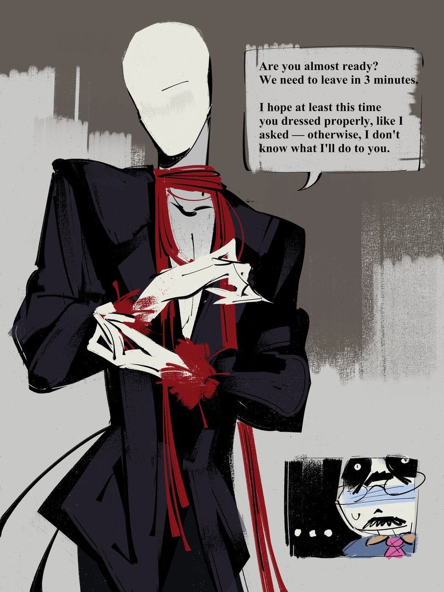 fierdefyam's tweet photo. slendy give me a chance 
#undertale #slenderman #creepypasta https://t.co/F2Rx5Z3jfq