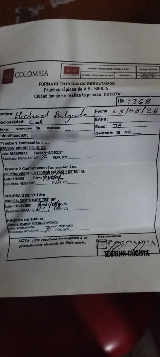 9029Single's tweet photo. Les comparto Mi chequeo medico habitual en AHF , se los recomiendo , excelente personal médico atiende y lo mejor examenes completamente gratis , les comparto dirección de la ong Calle 15 AV 2 Este #81  Barrio Caobos Cúcuta y el número WhatsApp +57 3204071635 https://t.co/ioyOjYWR4G