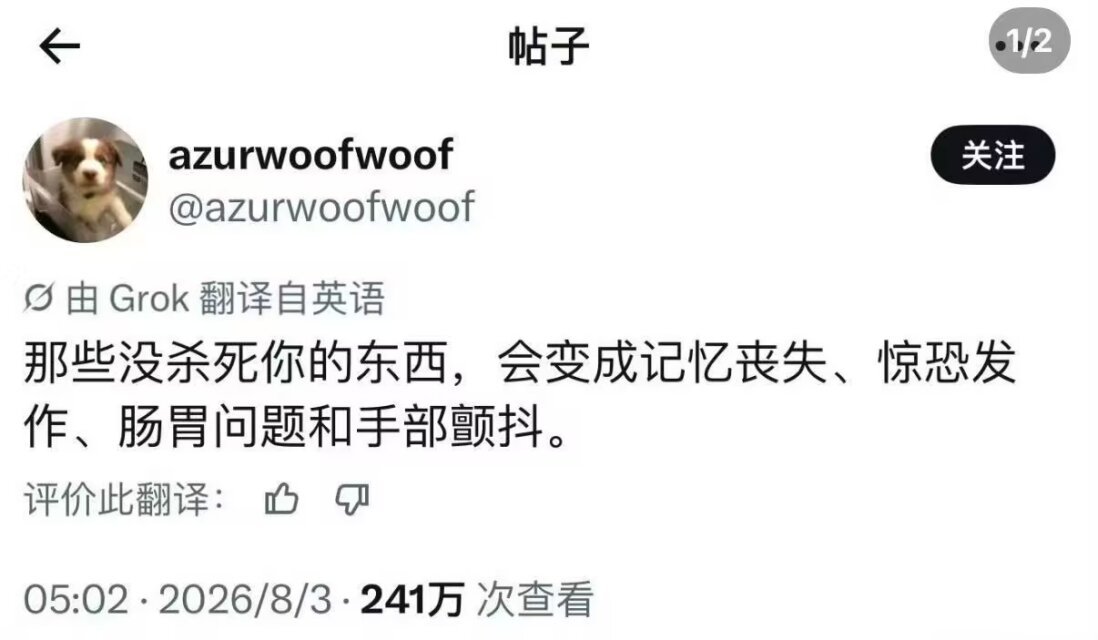 Poca2381's tweet photo. 那些杀不死你的东西虽然没能杀死你，但会让你应激、解离、麻木、惊恐发作、肠胃不消化、手部颤抖、胸腔疼痛、皮肤发炎、凌晨四点失眠。
｜azurwoofwoof https://t.co/mjzBevnNvt