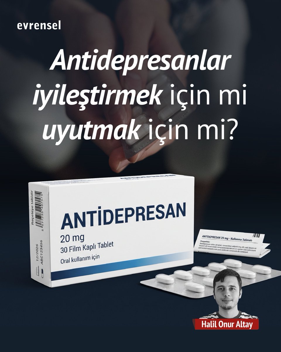 evrenselgzt's tweet photo. 💊 Antidepresanlar iyileştirmek için mi yoksa uyutmak için mi?

Halil Onur Altay yazdı

https://t.co/k5T6VXjfmq https://t.co/C6wEjtSPjd