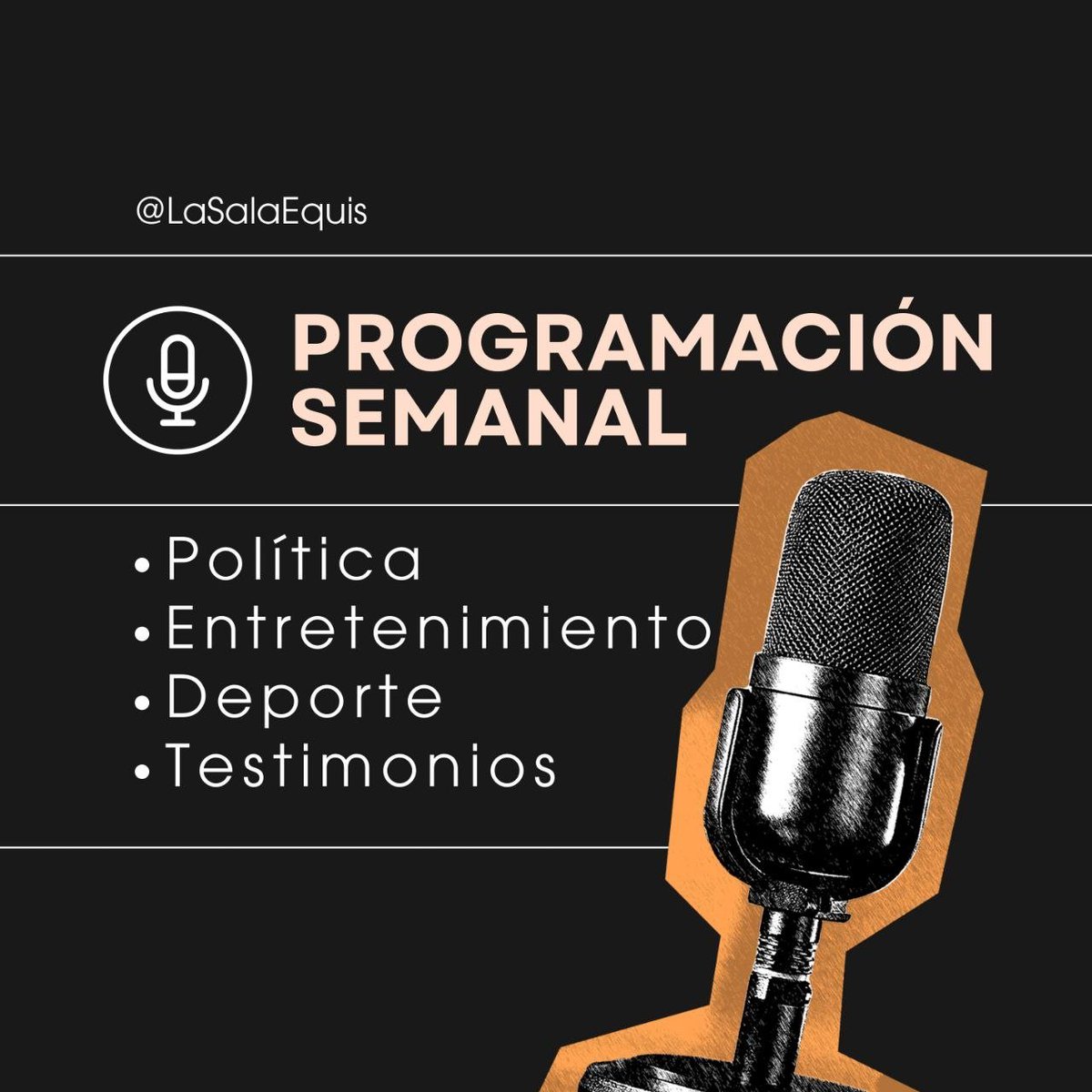 LaSalaEquis's tweet photo. Nos place anunciar que, luego de un acuerdo con @X en la creación de contenido original, a partir de la próxima semana tenemos una programación exclusiva para todos ustedes 🙌🏻

También tenemos a la creadora de contenido @nathydeltiempo todos los martes y miércoles 🔥 https://t.co/bgxNBhCIrh