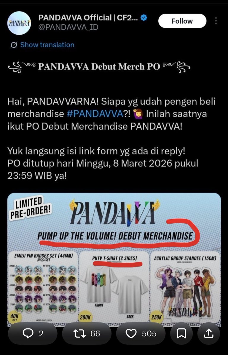 Senisasines's tweet photo. Imo, this discussion is getting unnecessarily broad. We do not need Minecraft, Spaceballs, game streaming, parody, or the entire VTuber industry to understand why PLLI are upset with all elements of PANDAVVA.

Just look at the actual sequence of events: PANDAVVA covered PLAVE’s song “Pump Up The Volume!” Then, after already creating that very obvious association with PLAVE’s song, PANDAVVA released commercial debut merchandise prominently using “PUMP UP THE VOLUME!” as its tagline.

That context matters. If PANDAVVA had never covered PLAVE’s song and independently released merchandise saying “Pump Up The Volume,” then sure, the argument that it is a common phrase would be much stronger. Nobody is saying PLAVE automatically owns every possible use of those words.

But that is not what happened here. The prior cover creates an obvious association with PLAVE’s song. So reducing the issue to “commercialization inspired by someone else’s work” leaves out the exact reason people made the connection in the first place.

And comparing the merchandise to monetizing a cover does not really answer the criticism either. If PANDAVVA monetizes their PLAVE cover through the appropriate licensing or revenue sharing system, that is one thing. It is explicitly presented as a cover of PLAVE’s work, with PLAVE acknowledged as the original artist.

Using wording already associated with the song you covered as branding for a separate commercial product you are selling is a different situation.

Does that automatically mean PANDAVVA committed copyright or trademark infringement? No. Short phrases and song titles are complicated from an IP perspective, and whether this actually constitutes infringement would need to be established separately.

But that is exactly why I think focusing only on whether it is technically illegal misses a large part of PLLI’s criticism.

This is also about acknowledgement, accountability, and commercial etiquette!

From PLLI’s perspective, this did not feel like one random misunderstanding that appeared out of nowhere. Their frustration is basically: How many times do concerns have to be raised before someone actually acknowledges them? Why does the issue have to become this big before you finally speak up?

That kind of frustration usually does not come from the phrase itself. It comes from the feeling that the concern was raised, dismissed, minimized, or ignored until the issue became too big to avoid.

And the argument that “only the IP owner has legal standing, not the fans” does not really answer this.

Sure, PLLI are not VLAST. Fans cannot personally determine in a legal sense that PANDAVVA committed copyright infringement.But fans can absolutely question and criticize a creator for commercially using something associated with an artist they support. Those are two different things.

tbh, this is probably the easiest part PANDAVVA could have addressed: just acknowledge that you may have handled it badly and apologize. 
Simply say:
“We understand why using ‘Pump Up The Volume!’ for commercial merchandise after covering PLAVE’s song created concern. We should have considered that association more carefully, and WE ARE SORRY.”
That is very different from admitting legal liability. Case closed.

And if it really took the controversy becoming this big before PANDAVVA finally addressed it, then PLLI’s frustration is not difficult to understand.

--------

And you! Yes you! the famous final stage of winning an argument: sending death threats. Congratulations, you definitely showed everyone who the problem is!