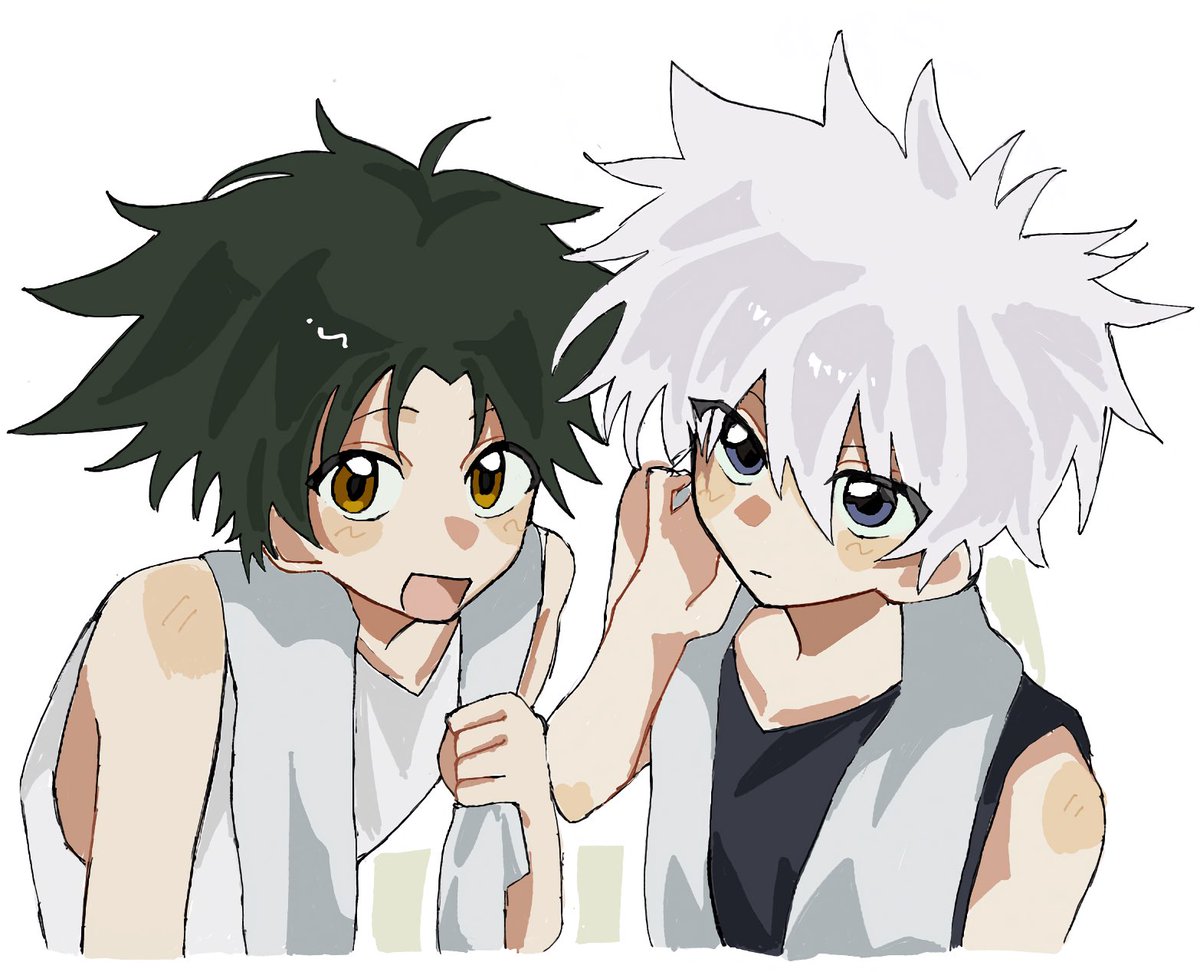 yutulwt's tweet photo. #hxh #ゴンキル 風呂上がり https://t.co/Pqut8Gbluj