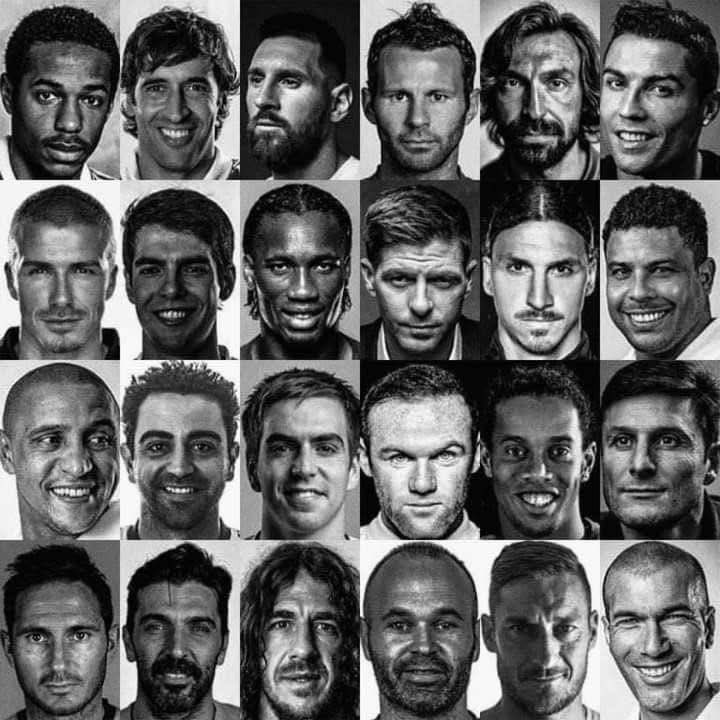 Footballtweet's tweet photo. The generation of legends who made us fall in love with the beautiful game. ❤️⚽ https://t.co/y6tNPHGESq