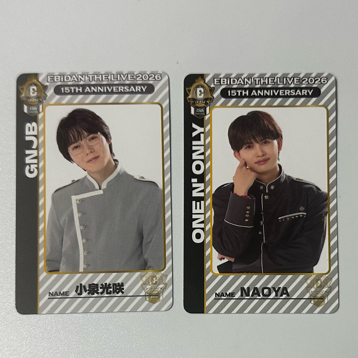 ceXlFuK1dOTSXgV's tweet photo. EBiDAN]EBiDAN THE LIVE 2026 
トレカ　カード　交換

【譲】　小泉光咲　草川直弥(NAOYA) 

【求】　桜木雅哉＞長野凌大

8/16エビライ、8/20都内、現場又は
郵送にて交換希望です
よろしくお願いします🙇‍♀️ https://t.co/ZCyyVgigK3