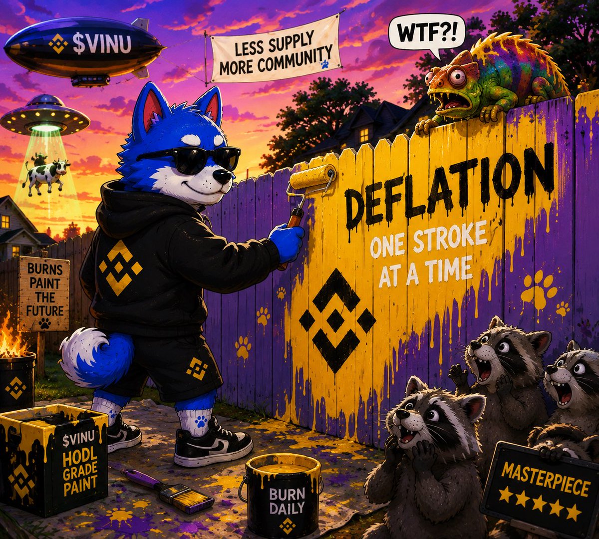 VitaPackCrew's tweet photo. Paint dries.

$VINU supply doesn’t grow back. 🎨🔥

One stroke at a time.
One burn at a time.

The blue dog knows the assignment. 😎💙 https://t.co/JNv1nYEo7N