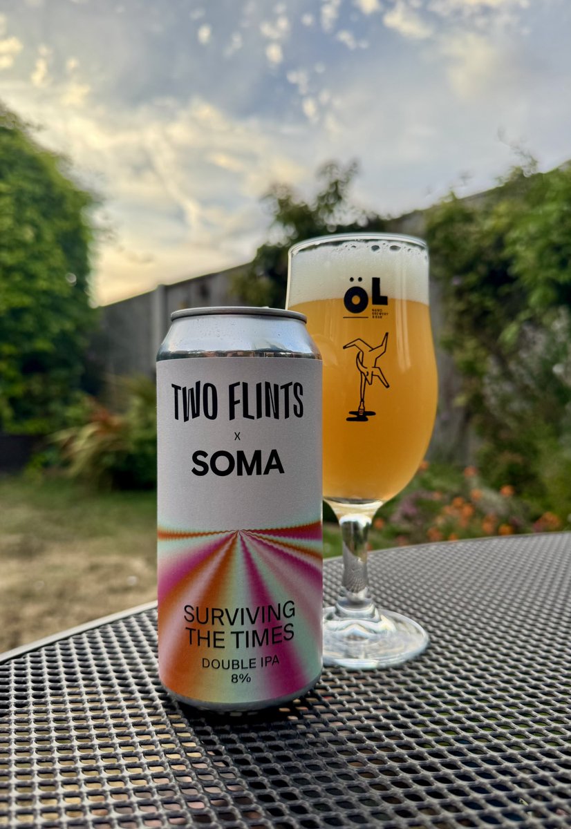 _timwiddowson's tweet photo. One of my favourite UK brewers @two_flints & my fave Spanish one #SOMA collaborating this was always going to be good. Lovely & thick, sweet & juicy. Splendid stuff. https://t.co/zANvqWKRHi