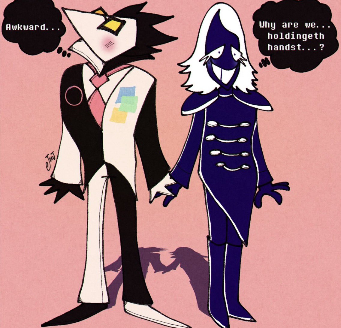 rouxls's tweet photo. Super old swatchkaard relics from 2021 when I got to play Deltarune for the first time... gosh these are so old ajsjsjdjd I felt like resharing them..... #deltarune #rouxlskaard https://t.co/cfhbbeTxl6