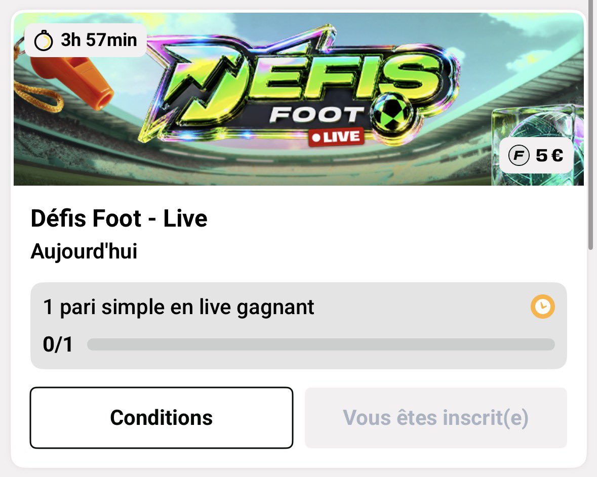 MrSharp_FR's tweet photo. On perd 2,90€ mais on gagne 5€ de Freebets ! ✅

#TeamParieur https://t.co/7E5oM2Ri7G