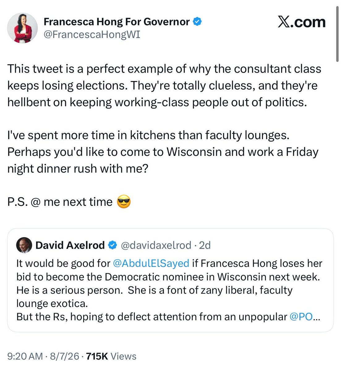 vodkasnowflake's tweet photo. the head of the most “progressive” think tank for the Democratic Party has spent the last 24 hours trashing the likely Democratic nominee for governor of a midwest swing state, if you’re curious about the priorities from the moderates in the party https://t.co/oCFCP1hvFk