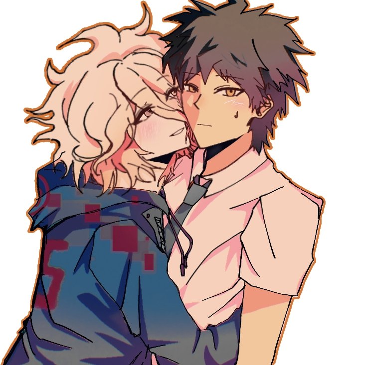 rainroadmichiko's tweet photo. of course theyre the first people i draw once i get out of my burnout #danganronpa #komahina https://t.co/NktVgK07SB