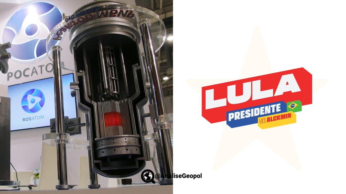 AnaliseGeopol's tweet photo. 🇧🇷 O desenvolvimento de reatores nucleares modulares está previsto no plano de governo do candidato Luiz Inácio Lula da Silva enviado ao TSE. A estatal russa Rosatom recentemente apresentou uma proposta de compartilhar tecnologia desse tipo de reator com o Brasil. https://t.co/hJBeJ833sH