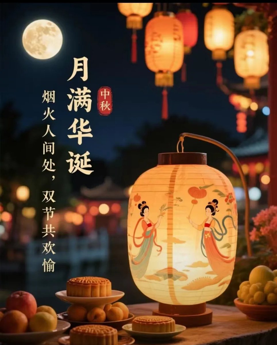 DemockoAnthony's tweet photo. Celebrating this cozy Mid-Autumn night with mooncakes and warm wishes for everyone. May the full moon bring you sweet moments and bright days ahead!， https://t.co/IkaBfH2hLk