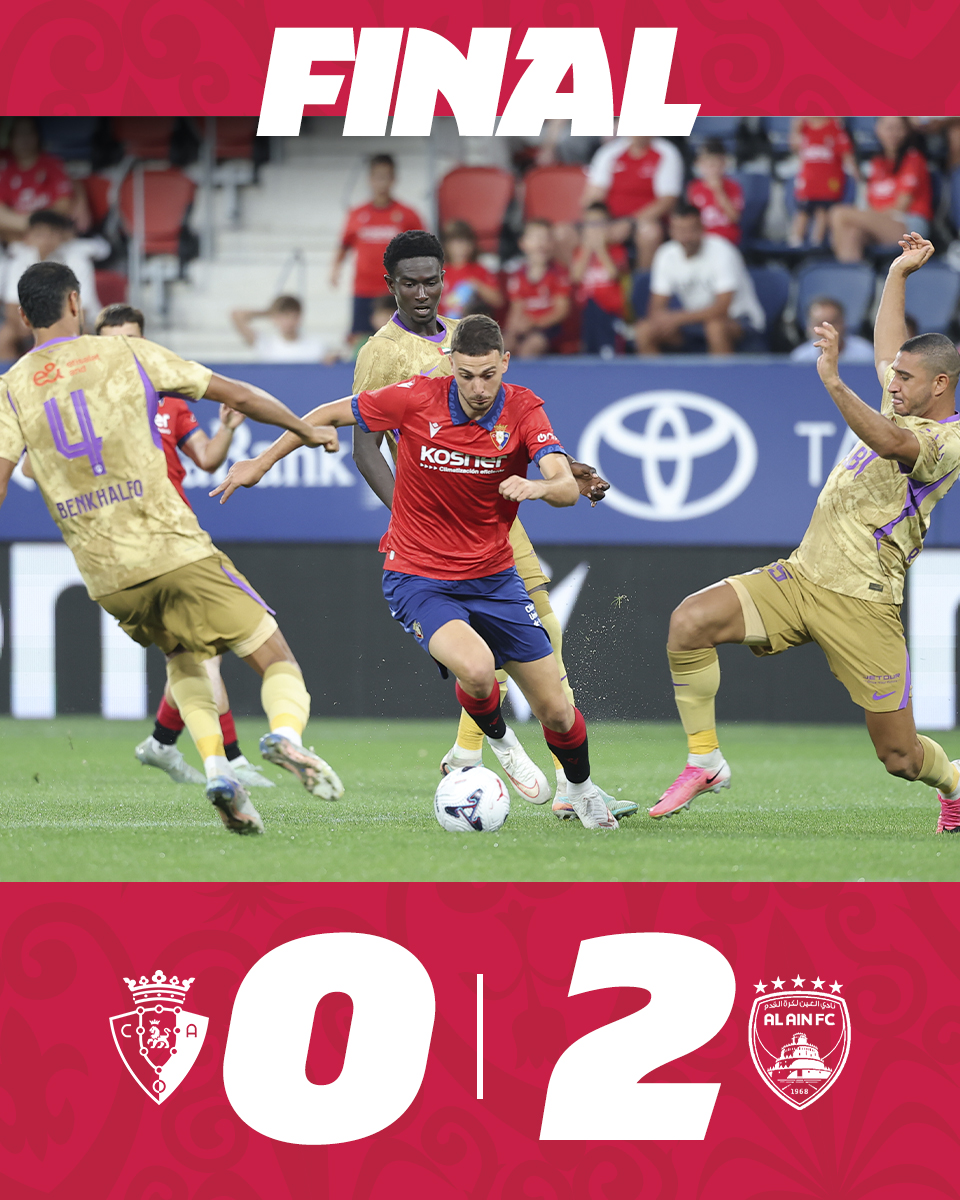 Osasuna's tweet photo. 🏁 FINAL

#OsasunaAlAin https://t.co/6JOkGbERKi