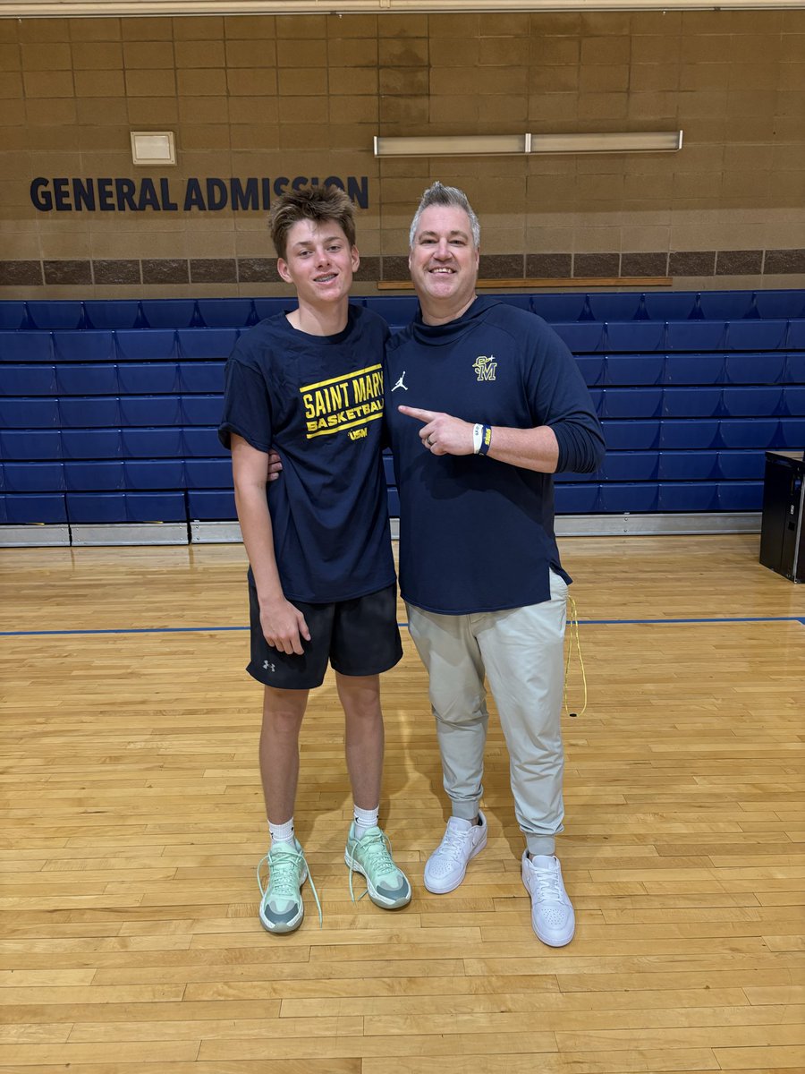 MaCallenMc58704's tweet photo. Got some good work in today with Saint Mary. I appreciate all the coaches having me out! Go Spires! 
@CoachBrownUSM @CoachHouston_ @TysenBrennan https://t.co/KXRjHP4UU2