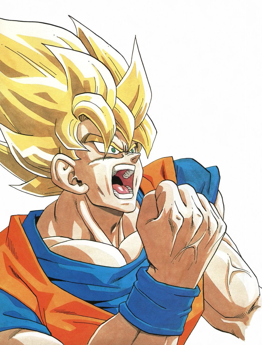 DBPerfectShots's tweet photo. Super Saiyan Goku by Akira Toriyama https://t.co/fT2NYWrJ4h