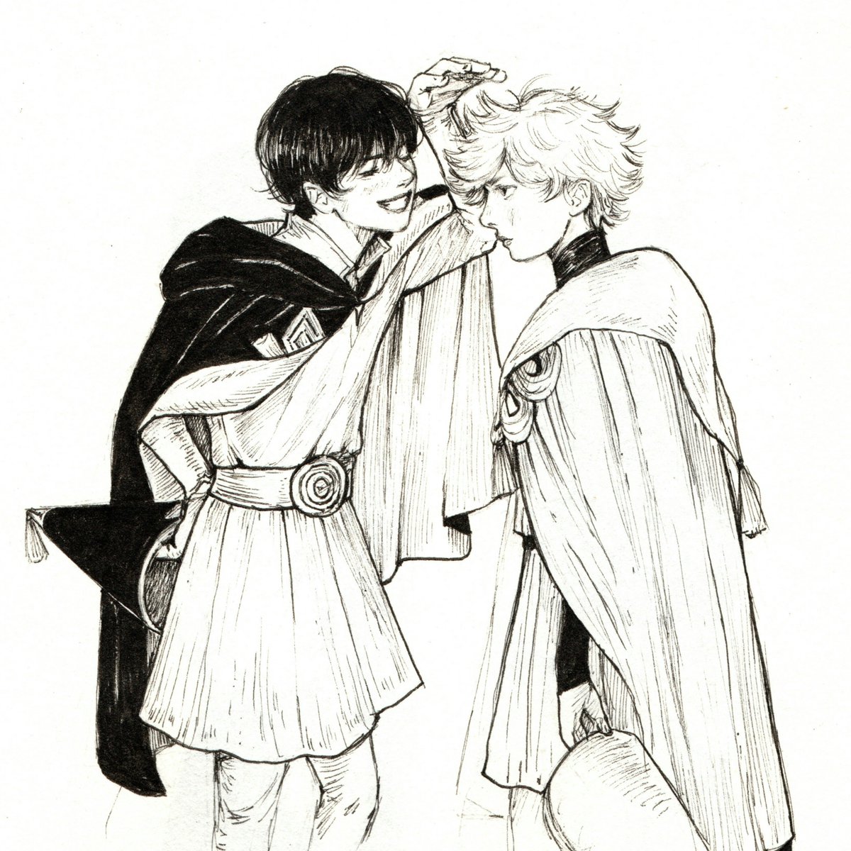 hahghahthah's tweet photo. The one time Olly was taller than Qifrey and then never again
#WitchHatAtelier #WHA #Orufrey https://t.co/dTkj86r5L4