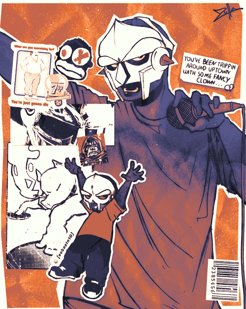 sebas_tnp's tweet photo. Noon gettin' dump'd - yeah!
#MFDOOM #fanart #madvillainy #madlib #fancyclown https://t.co/pJfTejZdO7