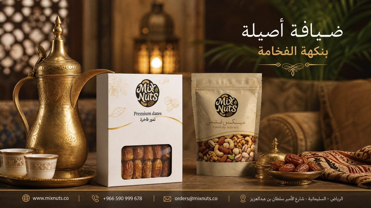 MixNutsOfficial's tweet photo. كمل ضيافتك بأحلى تمور ومكسرات من MixNuts 🤎🇸🇦
📍اطلب الآن بكل سهولة من خلال الويب سايت أو تطبيقات
HungerStation | Keeta | Jahez | Ninja
📍 متــاح الـدفع من خلال Tabby | تمــارا
📲 0590999678
🌐 https://t.co/hSfl25trD5
#Mix_Nuts
#Mix_Tells_a_Story
#snacks #Nuts #الرياض https://t.co/zsrx876Asp