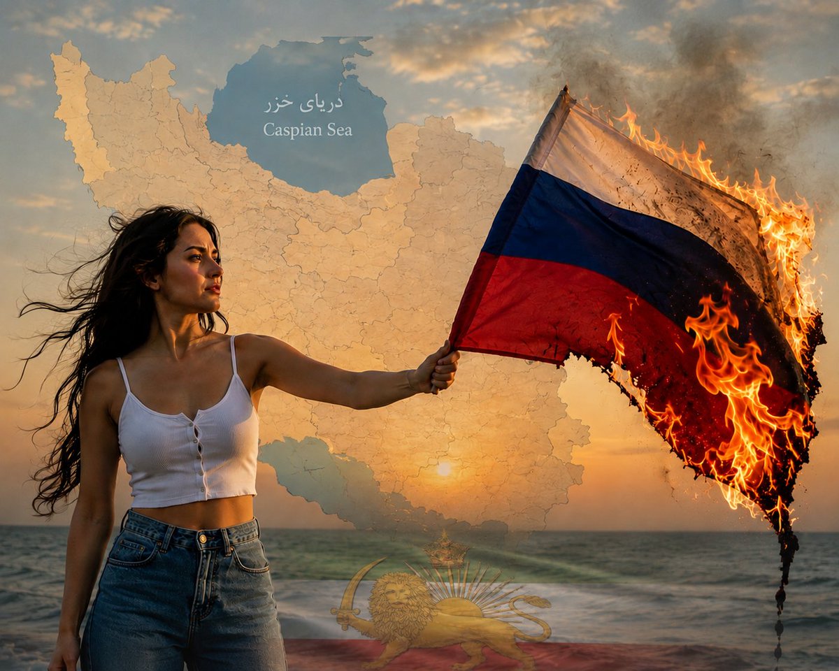 SefidBarrfii's tweet photo. Fuck Russian Communism 
Fuck Putin
#FuckPutin
#RussiaGetOutOflran
#CaspianSeaIsNotSale https://t.co/VcrHGHvivc