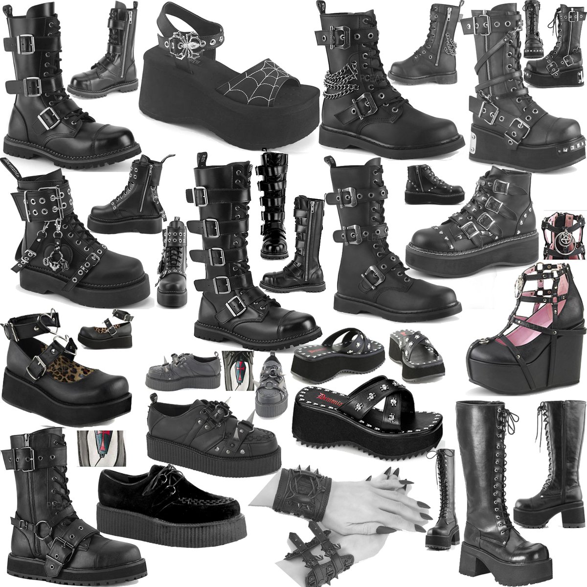 IpsoFactoStore's tweet photo. New at Ipso Facto from Demonia/Pleaser are new gothic creepers, boots, sandals, platforms available at https://t.co/sPu6bVlI6o and our So Cal store at 517 N. Harbor Bl. Fullerton, CA.
Open daily. Since 1989. See you here!
#demonia #demoniaboots #creepers #gothboots #ipsofacto https://t.co/6D1C7nEn5S