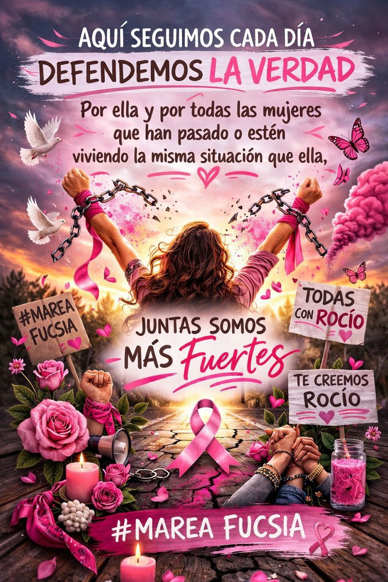 An74210Antonia's tweet photo. #APOYOROCIO8A 
#MareaFucsia 
#DejadaRocioCarrascoEnPaz https://t.co/wPapHbyj5N