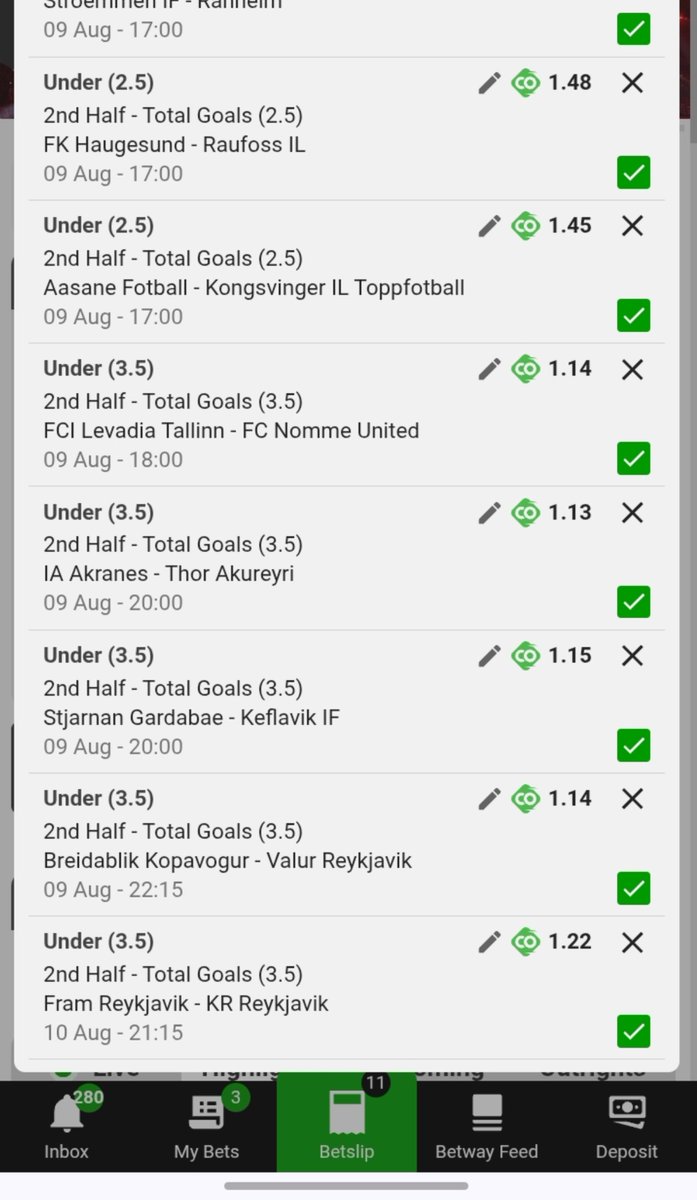 BetwayKing01's tweet photo. Goated market, y’all need to milk it before Betway remove it

Tomorrow's Betslip 🔥⚽️💯

2nd Half Goals Under 3.5 

Betway code: BW67925EF2

Stick high 🔥🥳 https://t.co/Lq1TH1h8cu