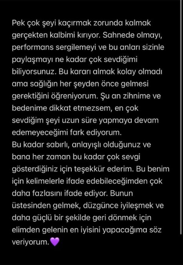 apolitighaber's tweet photo. Manifest grubu üyesi Hilal Yelekçi, sağlık sorunları nedeniyle gruptan ayrıldığını açıkladı. https://t.co/3pJdVsMS9E