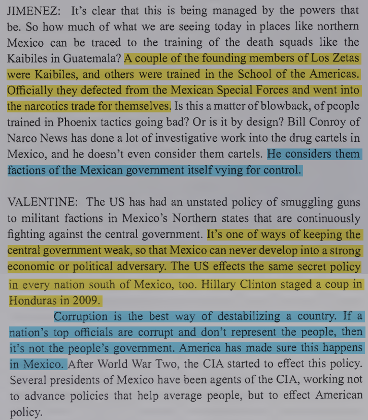 toxictiramisu's tweet photo. Los Zetas were led by ex-Kaibiles, commandos trained in Phoenix Program counterinsurgency, conditioning recruits to torture/kill captives w/ machetes. The CIA used this network because its tactics were cheap &amp; deniable, helping destabilize Mexico through blackmail &amp; cartel cover. https://t.co/8vRy9w0qPL