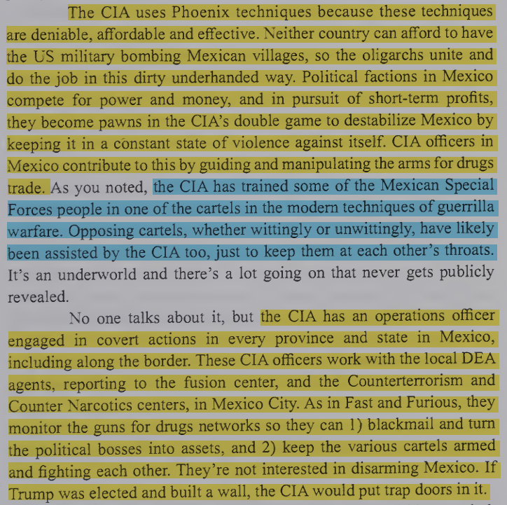 toxictiramisu's tweet photo. Los Zetas were led by ex-Kaibiles, commandos trained in Phoenix Program counterinsurgency, conditioning recruits to torture/kill captives w/ machetes. The CIA used this network because its tactics were cheap &amp; deniable, helping destabilize Mexico through blackmail &amp; cartel cover. https://t.co/8vRy9w0qPL