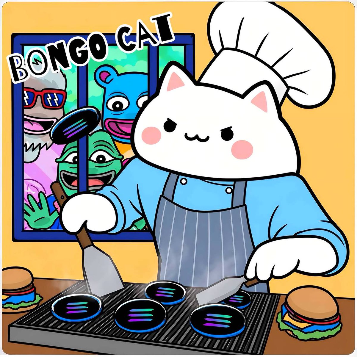 BongoCat_X's tweet photo. OG Cat meme. 🐱🥁

Iconic from day one.

Still banging. Still building. Still here.

$BongoCat is culture. 🎶 https://t.co/1vQAMaBbOp