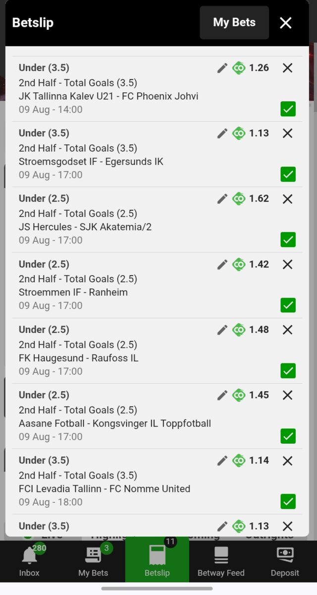 BetwayKing01's tweet photo. Goated market, y’all need to milk it before Betway remove it

Tomorrow's Betslip 🔥⚽️💯

2nd Half Goals Under 3.5 

Betway code: BW67925EF2

Stick high 🔥🥳 https://t.co/Lq1TH1h8cu