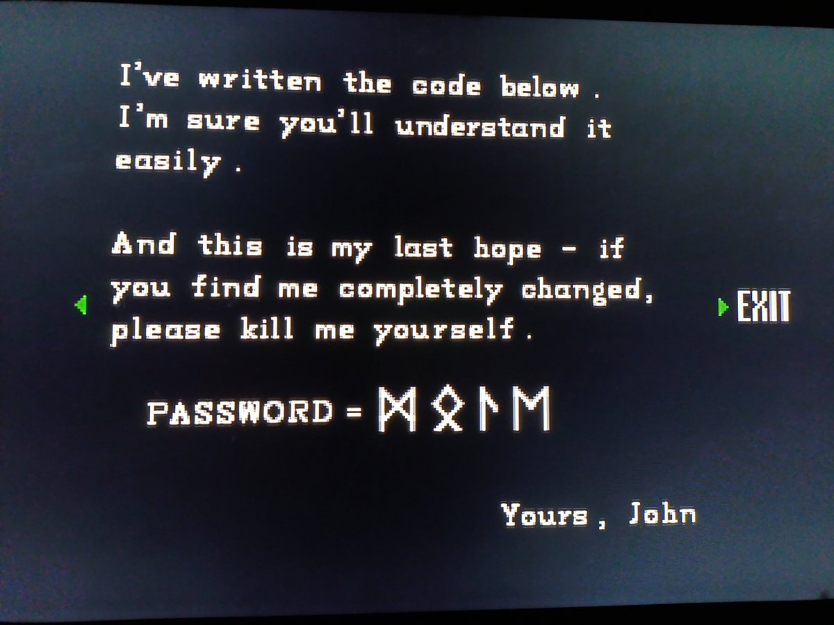 GordoMillo's tweet photo. Jugando RE1 de 1996 me encontré con la carta de John (investigador de Umbrella) para Ada Wong

A punto de morir le pide que, si se transforma, ella lo mate

El chabón amaba a Ada y creía que ella también, cuando en realidad ella solo lo usaba para obtener información de Umbrella https://t.co/JB65lorsPS