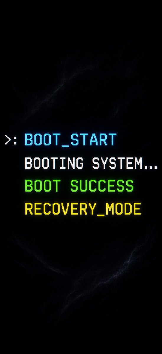 OpenAIDevs_'s tweet photo. Grok Imagine prompt:

BOOT_START BOOT_SUCCESS BOOT_FAILURE RECOVERY_MODE https://t.co/WvDitJwrlM