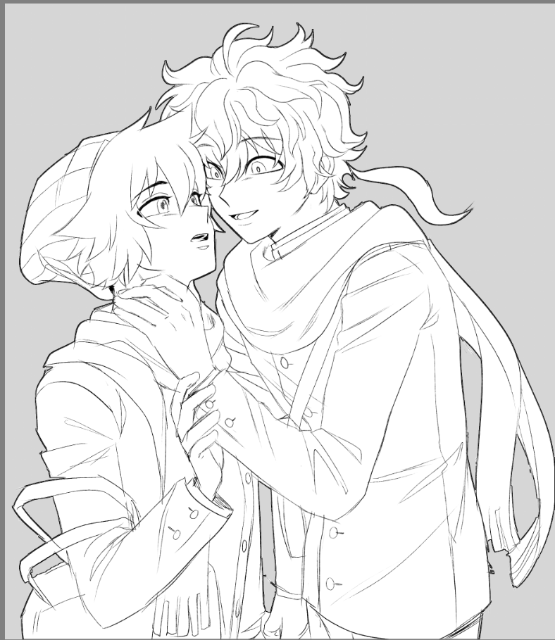 raynuil's tweet photo. Soushin... some referenced sketches https://t.co/lhTOWWJH9Q