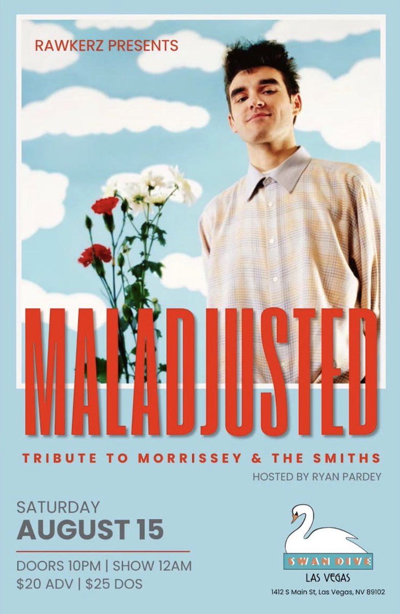 wilias's tweet photo. @NME Morrissey night in Las Vegas
15 August 2026 https://t.co/xUXQKGglmB