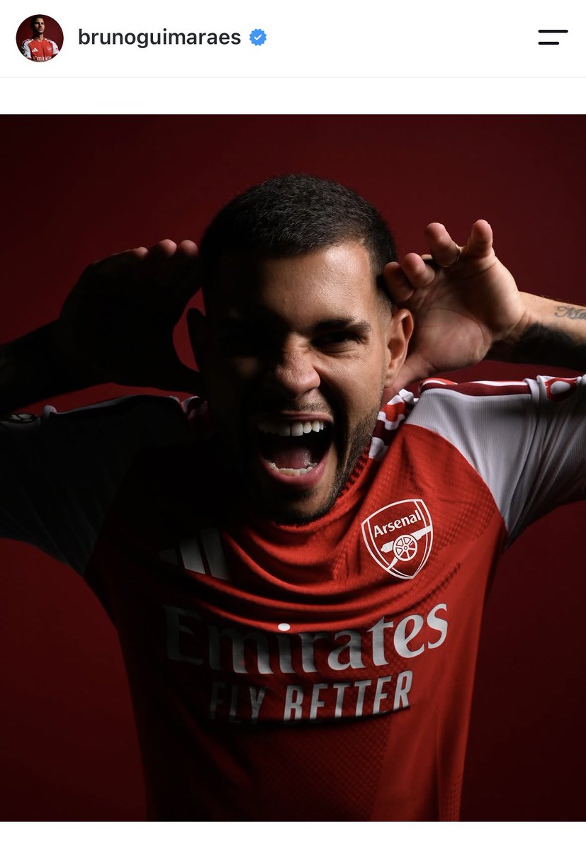 afcstuff's tweet photo. 📲 Bruno Guimarães on Instagram: “Thank you for the incredible welcome. I’m extremely proud and excited to join the current Premier League champions. I’m ready to give everything I have, work hard, and fight for this badge every single day. Now it’s time to write our story together. Let’s make it a special one. #coyg ❤️ 3️⃣9️⃣🚕”