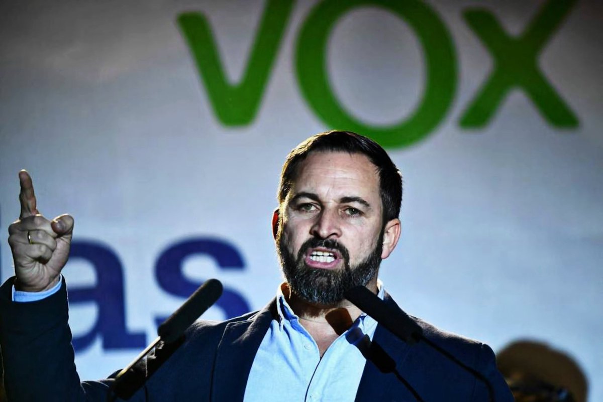 Inevitablewest's tweet photo. 🚨BREAKING: Santiago Abascal has activated the procedure to PROSECUTE Pedro Sánchez for crimes of treason

"There is more than sufficient indications and evidence. Sánchez's Government had prior knowledge of the invasion of Ceuta." https://t.co/yA1esDX3xz