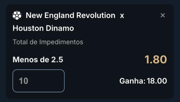 reidounder's tweet photo. New England Revolution x Houston Dinamo 🇺🇸
Menos de 2.5 Impedimentos 📝
1 unidade 💸 https://t.co/FnmYcEfFvS