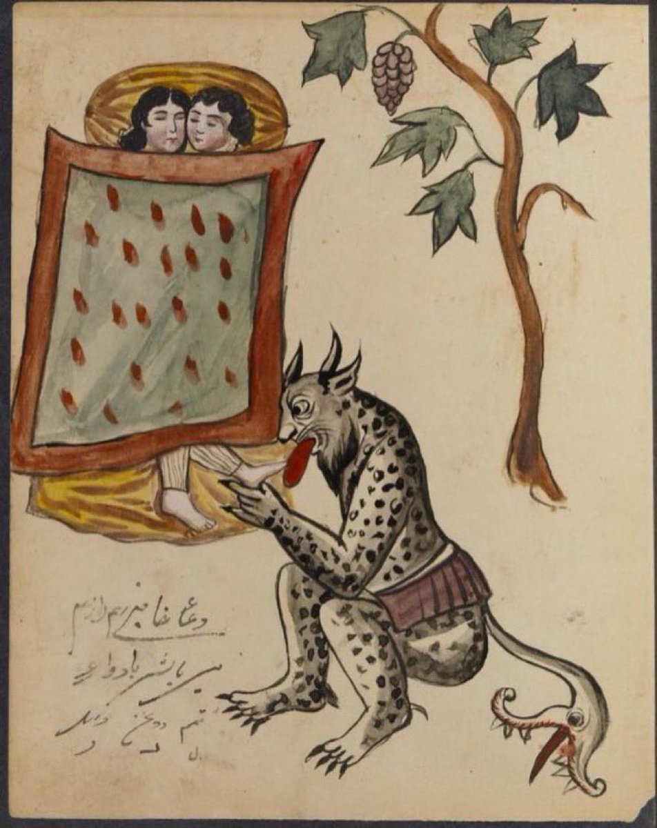 aaolomi's tweet photo. one of the freakier jinn is Palis, who is said to sneak up on you while you’re sleeping and steal your soul through your feet. Seems like even some jinn have a foot fetish https://t.co/SzMAR3f4iA