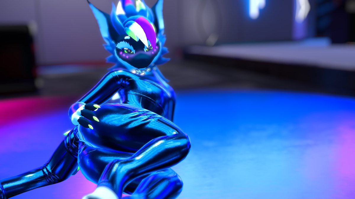 Gamerclaw88's tweet photo. Why not come over and have a nice feel. I’m sure your claws would feel just nice against the latex~ 

#vrchat #furry https://t.co/tF3F2a6a1M