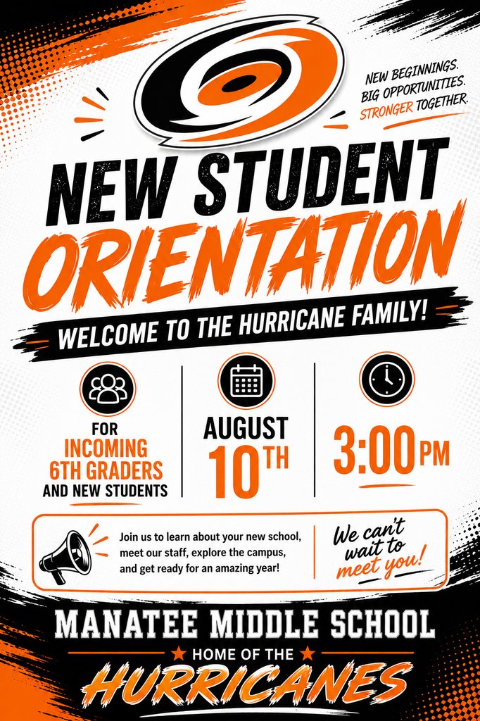 ROARMMS's tweet photo. We are excited to meet everyone Monday, August 10th at 3-5PM. Your student will get there schedule. Parents, please remind 6th graders that when they arrive at school daily they may go to the Cafeteria for breakfast and report to the Gym to meet their 1st Period teacher. https://t.co/3Kv9dAFk7Z